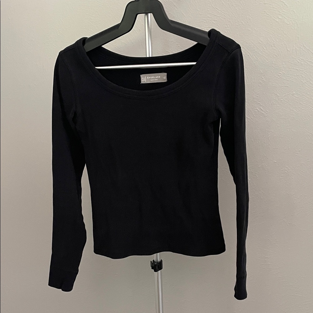 Everlane Black Long Sleeve Top